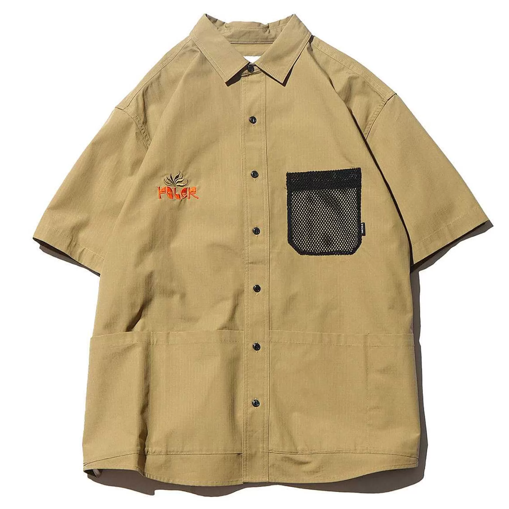 Store Camisa De Ajuste Relajado Ct Rip Con Multiples Bolsillos S/S Botones