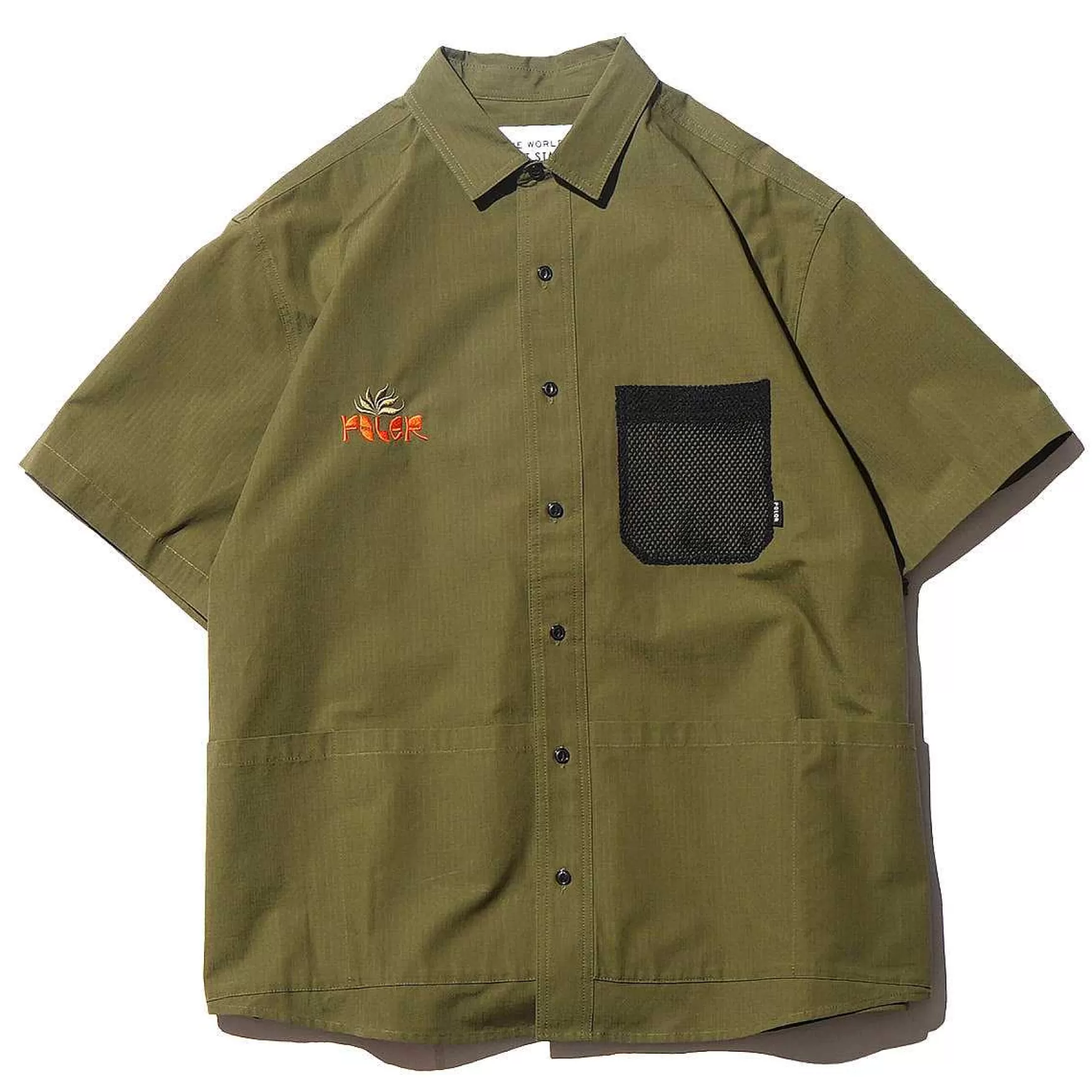 Store Camisa De Ajuste Relajado Ct Rip Con Multiples Bolsillos S/S Botones